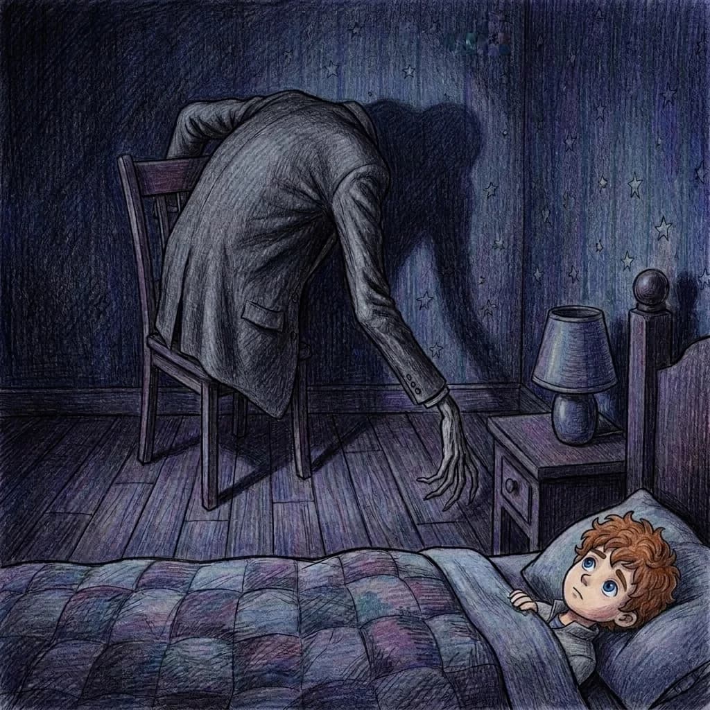 Plötzlich war das Zimmer riesig und unheimlich. Die graue Jacke, die Sven über den Stuhl geworfen hatte, war keine Jack…